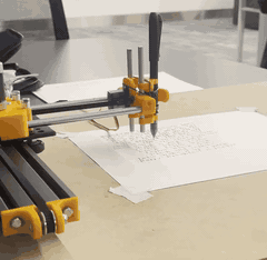 CNC plotter in motion